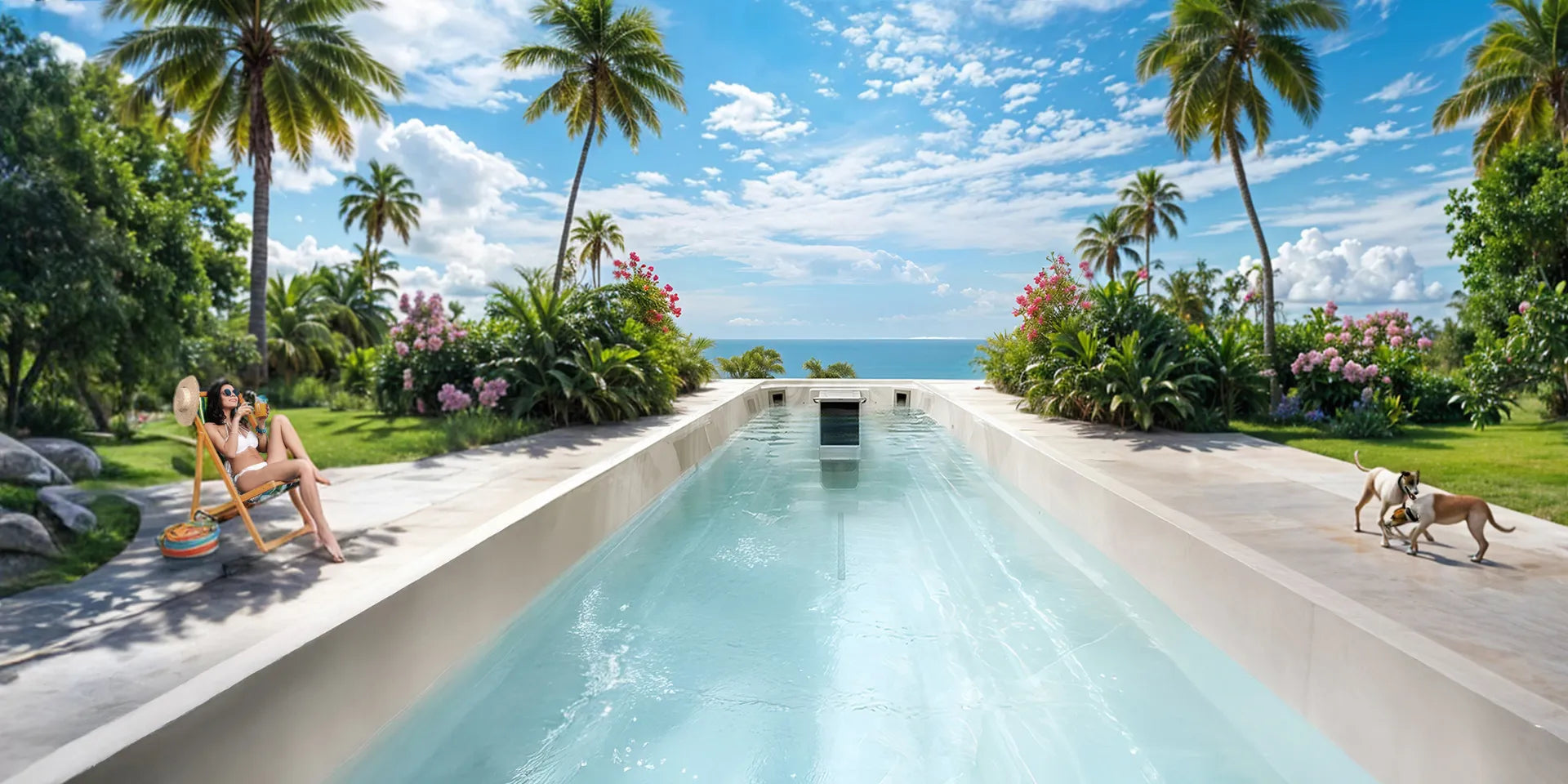 Swimming pool in the garden from BETA Wellness