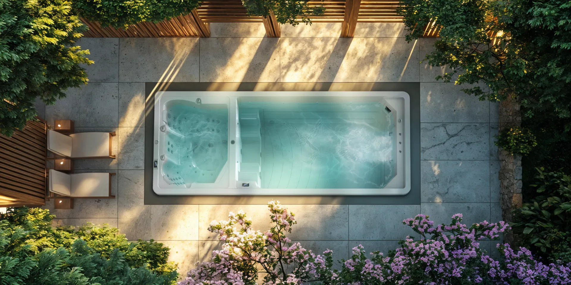 Swim spa from BETA Wellness Norway provides activity and relaxation for the whole family